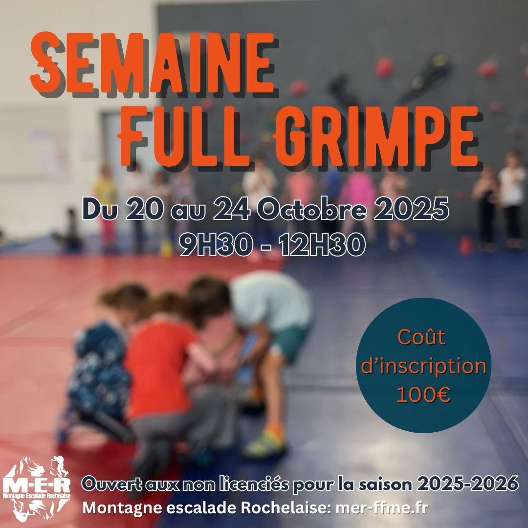 Semaine Full Grimpe Octobre 2025